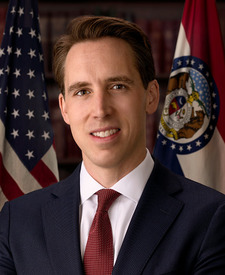 Official portrait of Sen. Josh Hawley