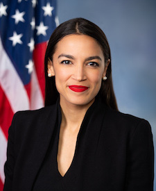 Official portrait of Rep. Alexandria Ocasio-Cortez