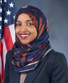 Official portrait of Rep. Ilhan Omar
