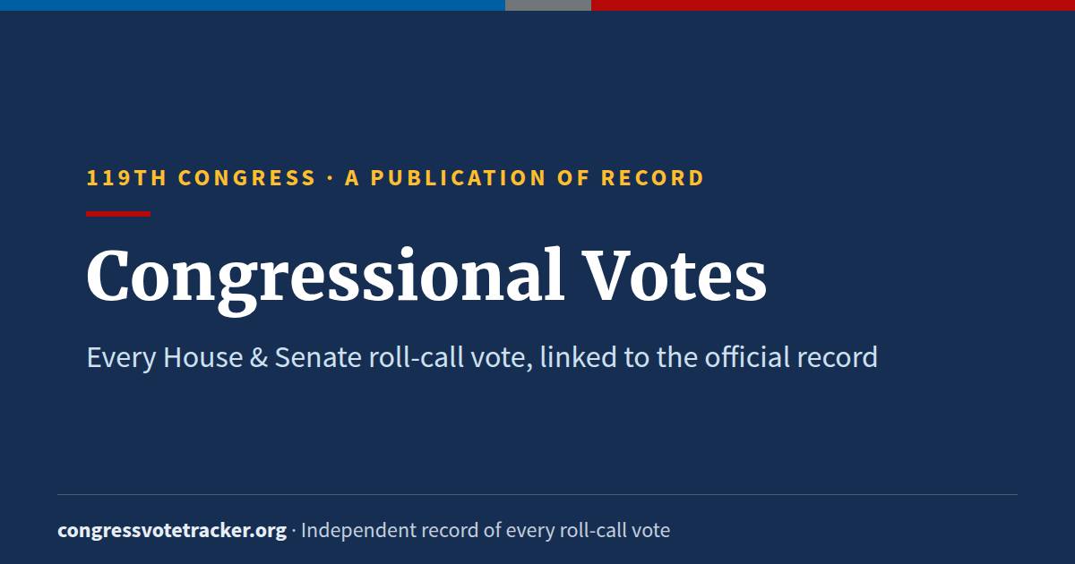 Congressional Votes · What Congress Voted On | Congress Vote Tracker